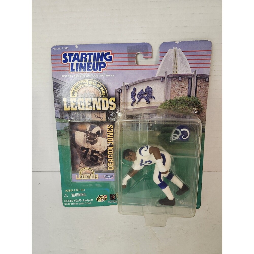 DEACON JONES L.A. Rams #75, Starting Lineup Legends Pro Football Hall of Fame